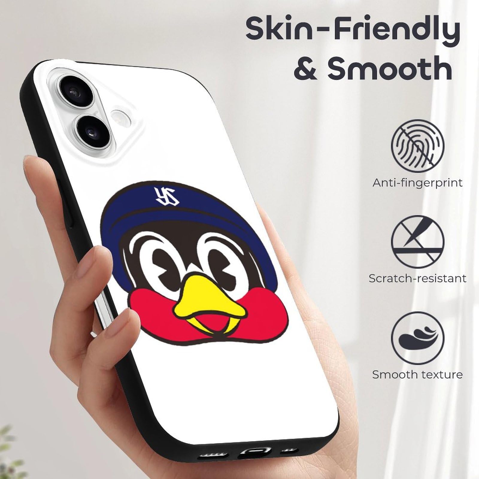 Amazon.co.jp: iPhone16 ケース 東京ヤクルトスワローズ つば九郎